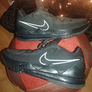 LeBron 17 Triple Black Lows